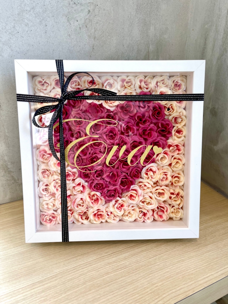 Picture of Heart Rose Frame - Design Your Own Colours