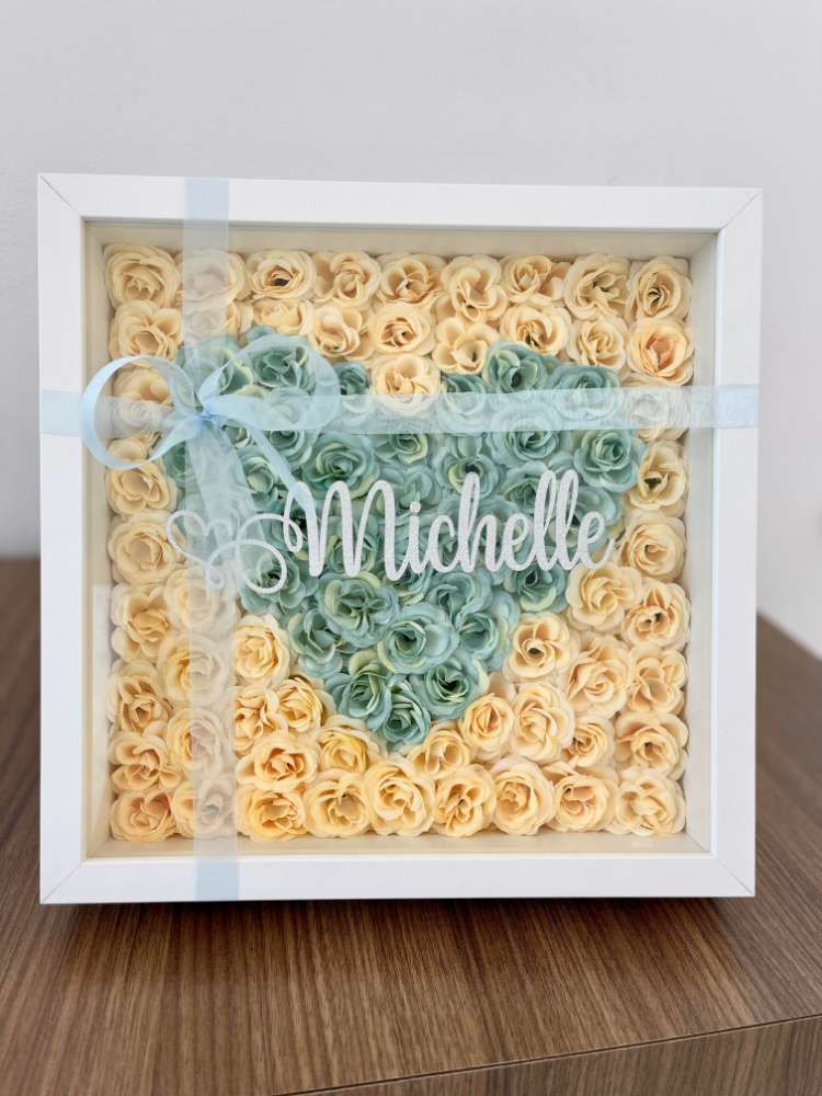 Picture of Heart Rose Frame - Design Your Own Colours