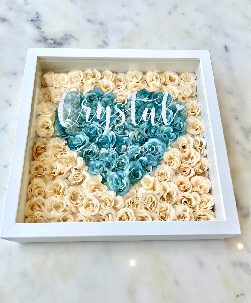 Picture of Heart Rose Frame - Design Your Own Colours
