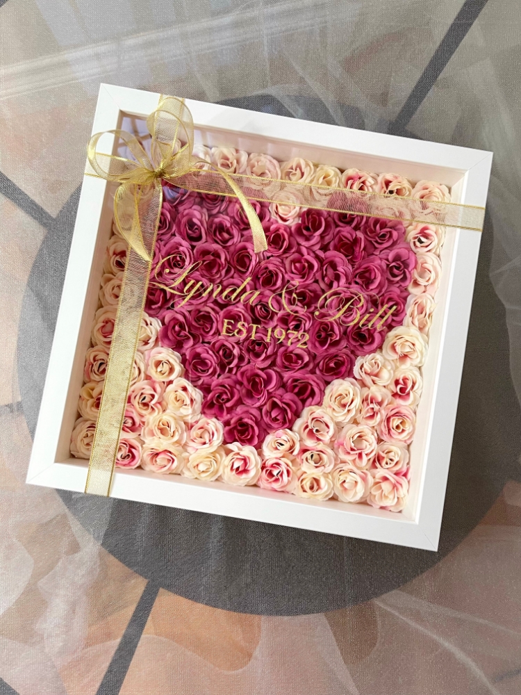 Picture of Heart Rose Frame - Design Your Own Colours