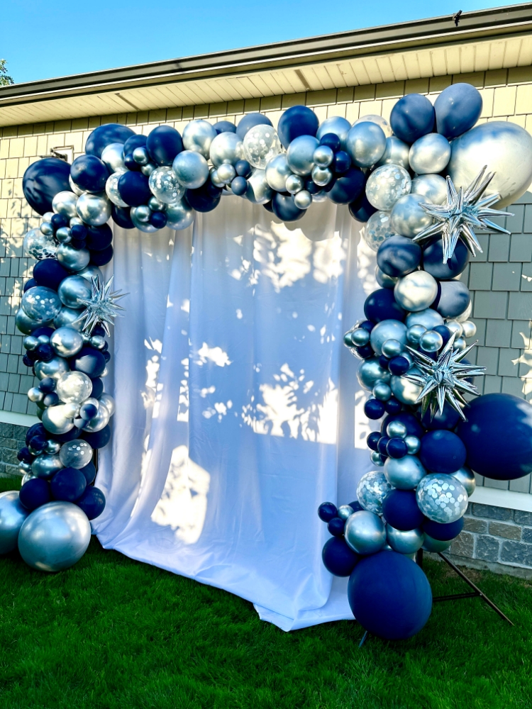 Balloon Garland with Backdrop