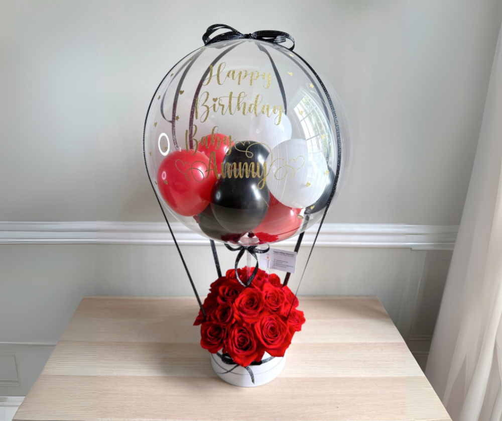 Red Roses - Red, Black, White