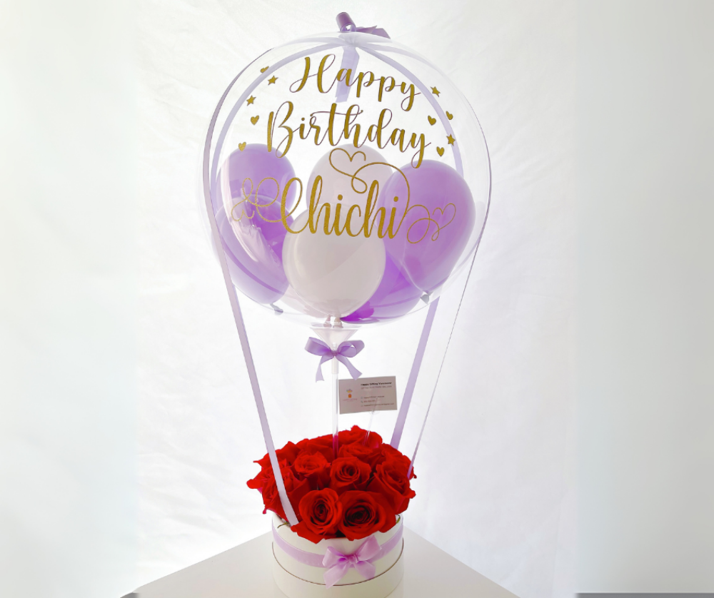 Red Roses - Purple, White