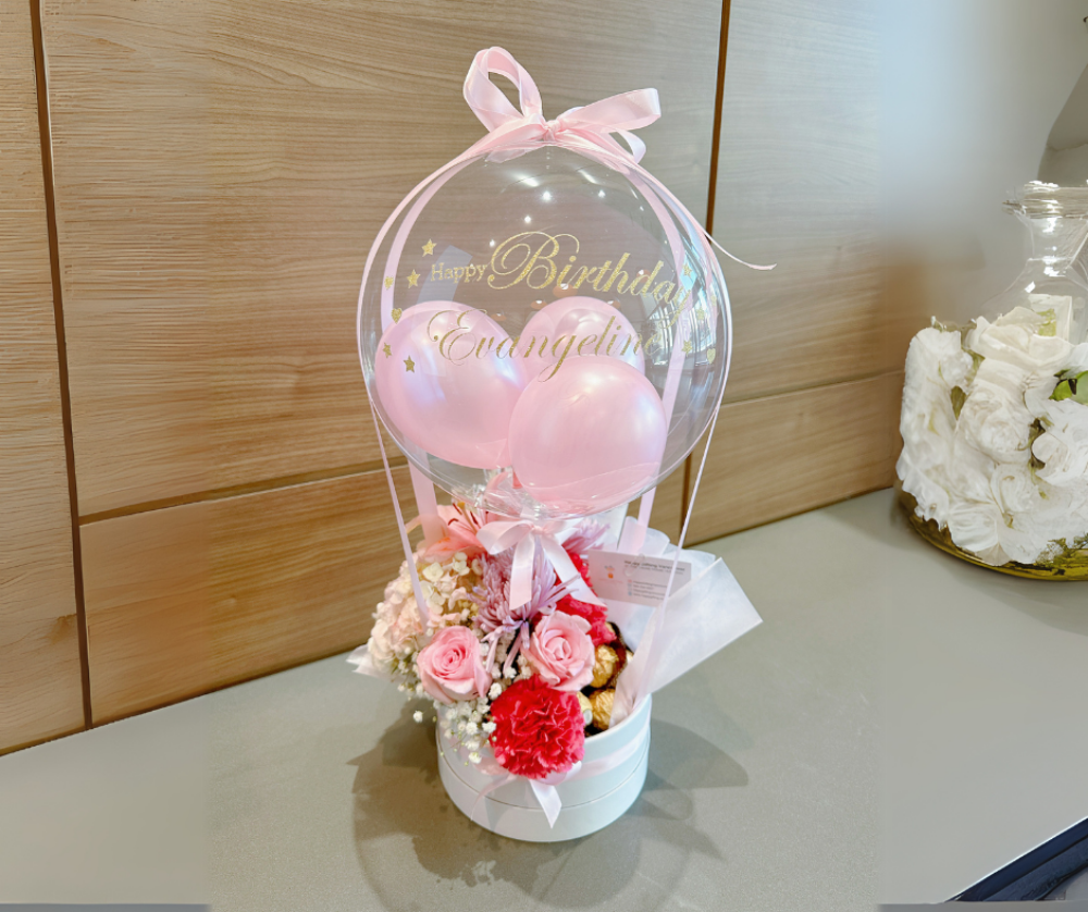 Mini Hot Air Balloon - Pink